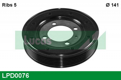 LUCAS ENGINE DRIVE lpd0076 -  Ременный шкив, коленчатый вал